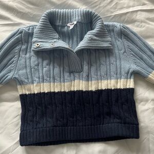 Garage Striped Sweater with Buttons